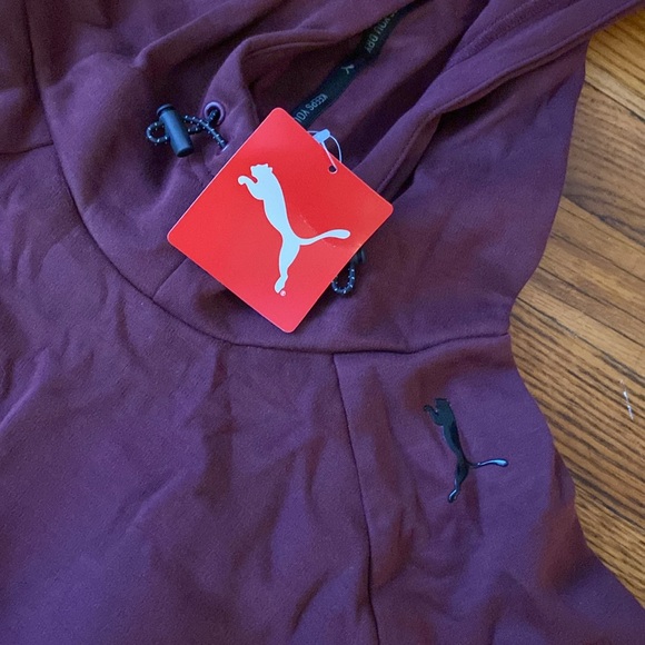 NWT Maroon Hooded Puma Sweatshirt. New with Tags. - Picture 3 of 5